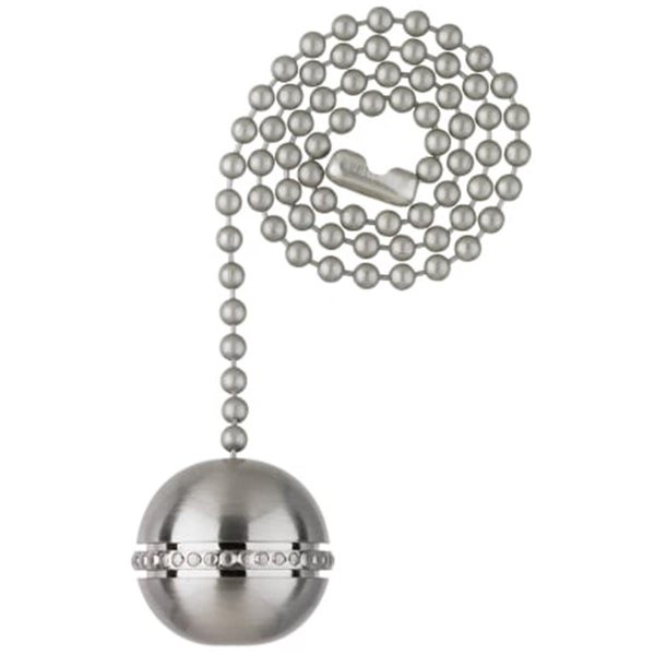 Westinghouse Westinghouse Lighting 7710400 Brushed Nickel Finish Beaded Ball Pull Chain 7710400